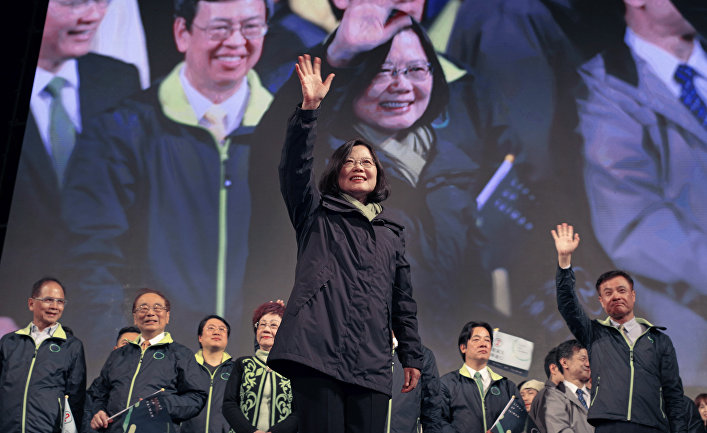 Цай Инвэнь одержала победу на выборах главы администрации Тайваня