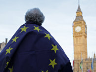 Акция протеста у здания Парламента в Лондоне, Великобритания. 13 марта 2017