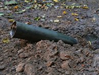 Оболочка снаряда в лесу после взрыва на военном складе под Черниговом. 9 октября 2018 Оболочка снаряда в лесу после взрыва на военном складе под Черниговом. 9 октября 2018