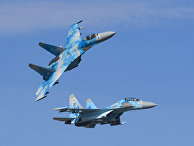 Су-27 ВВС Украины во время учений «Чистое небо — 2018» Су-27 ВВС Украины во время учений «Чистое небо — 2018»