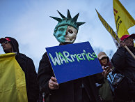 Протесты против ударов США по Сирии, Нью-Йорк Протесты против ударов США по Сирии, Нью-Йорк