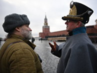 Реконструкторы на генеральной репетиции марша, посвященного 76-й годовщине парада 1941 года, на Красной площади в Москве Реконструкторы на генеральной репетиции марша, посвященного 76-й годовщине парада 1941 года, на Красной площади в Москве