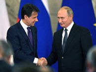 Встреча президента РФ В. Путина с премьер-министром Италии Дж. Конте Встреча президента РФ В. Путина с премьер-министром Италии Дж. Конте