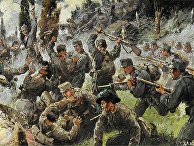 Первая мировая война. Рукопашный бой в битве при Добердо Первая мировая война. Рукопашный бой в битве при Добердо