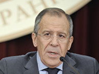 Сергей Лавров на пресс-конференции в МИД РФ Сергей Лавров