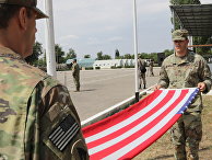 Военнослужащие армии США во время совместных учений с армией Казахстана "Степной орел" под Алма-Атой
