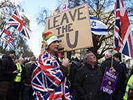 Акция в поддержку Brexit в Лондоне Акция в поддержку Brexit в Лондоне