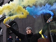 Акция протеста во Львове Акция протеста во Львове