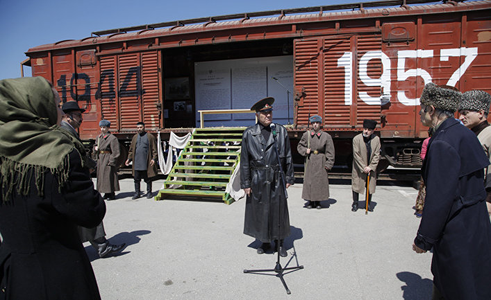 Фото депортации чеченцев