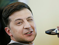 Украинский актер и кандидат на предстоящих президентских выборах Владимир Зеленский Украинский актер и кандидат на предстоящих президентских выборах Владимир Зеленский