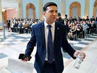 Украинский актер и кандидат на предстоящих президентских выборах Владимир Зеленский Украинский актер и кандидат на предстоящих президентских выборах Владимир Зеленский