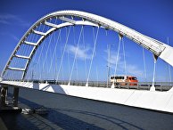 Строительство железнодорожной части Крымского моста Строительство железнодорожной части Крымского моста