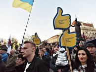 Митинг в поддержку кандидата в президенты Украины А. Гриценко Митинг в поддержку кандидата в президенты Украины А. Гриценко