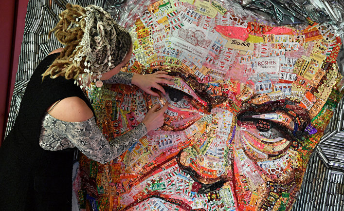 Портрет президента Украины Петра Порошенко украинской художницы Даши Марченко