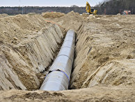 троительство газопровода в районе Любмина, Германия троительство газопровода в районе Любмина, Германия