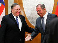 Встреча главы МИД РФ С. Лаврова с госсекретарем США М. Помпео Встреча главы МИД РФ С. Лаврова с госсекретарем США М. Помпео