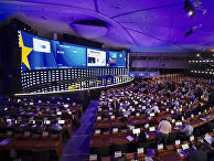 Журналисты освещают выборов в Европейском парламенте в Брюсселе Журналисты освещают выборов в Европейском парламенте в Брюсселе