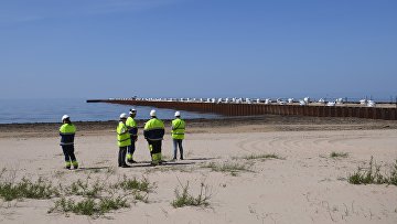 Строительство газопровода "Северный поток-2" в Ленинградской области