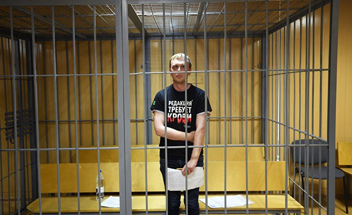 Журналист Иван Голунов на заседании Никулинского суда города Москвы