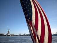 Флаг США в Нью-Йорке Флаг США в Нью-Йорке