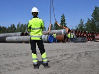 Строительство газопровода "Северный поток-2" в Ленинградской области Строительство газопровода "Северный поток-2" в Ленинградской области