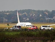 Пассажирский самолёт совершил аварийную посадку в Подмосковье Пассажирский самолёт совершил аварийную посадку в Подмосковье