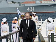 Президент РФ В. Путин принял участие в праздновании Дня ВМФ РФ в Санкт-Петербурге Президент РФ В. Путин принял участие в праздновании Дня ВМФ РФ в Санкт-Петербурге