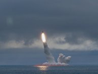 Пуск баллистической ракеты "Булава" в Баренцевом море Пуск баллистической ракеты "Булава" в Баренцевом море