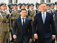Президент Польши Анджей Дуда и президент Украины Владимир Зеленский в Варшаве Президент Польши Анджей Дуда и президент Украины Владимир Зеленский в Варшаве