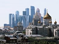Небоскребы делового центра "Москва-сити" Небоскребы делового центра "Москва-сити"