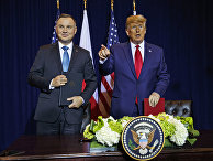 Президент США Дональд Трамп и президент Польши Анджей Дуда Президент США Дональд Трамп и президент Польши Анджей Дуда