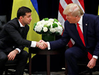 Президент Украины Владимир Зеленский и президент США Дональд Трамп Президент Украины Владимир Зеленский и президент США Дональд Трамп