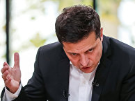 Президент Украины Владимир Зеленский общается с журналистами в Киеве Президент Украины Владимир Зеленский общается с журналистами в Киеве
