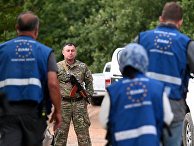 Члены мониторинговой миссии Европейского Союза ну границе Грузии и Южной Осетии Члены мониторинговой миссии Европейского Союза ну границе Грузии и Южной Осетии