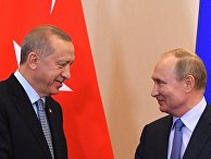 Президент РФ В. Путин встретился с президентом Турции Р. Т. Эрдоганом Президент РФ В. Путин встретился с президентом Турции Р. Т. Эрдоганом