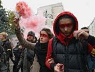 Акция националистов на Украине Акция националистов на Украине