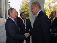 Президент РФ В. Путин встретился с президентом Турции Р. Т. Эрдоганом Президент РФ В. Путин встретился с президентом Турции Р. Т. Эрдоганом