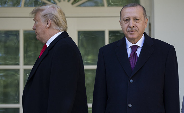 Президент США Дональд Трамп и президент Турции Тайип Эрдоган