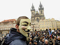 Акции протеста в Праге, Чехия Акции протеста в Праге, Чехия