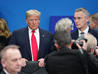 Президент США Дональд Трамп на саммите НАТО в Уотфорде, Великобритания Президент США Дональд Трамп на саммите НАТО в Уотфорде, Великобритания