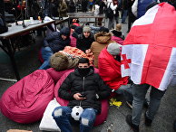 Акция протеста в Тбилиси Акция протеста в Тбилиси