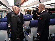 Президент РФ В. Путин посетил депо на железнодорожной станции "Москва-Киевская" Президент РФ В. Путин посетил депо на железнодорожной станции "Москва-Киевская"