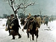 Картина Карла Рехлинга «Ноябрь 1812 г. Отступление Великой армии Наполеона из России», 1901 г. Картина Карла Рехлинга «Ноябрь 1812 г. Отступление Великой армии Наполеона из России», 1901 г.