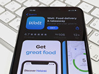 Приложение Wolt на экране смартфона Приложение Wolt на экране смартфона