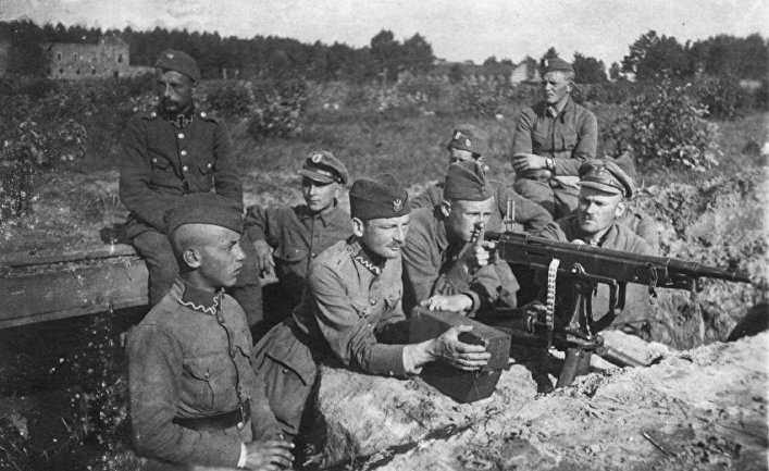 Польские окопы под Милосной, август 1920 г. Польские окопы под Милосной, август 1920 г.