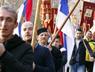 Мирное шествие в защиту прав Сербской православной церкви в Черногории Мирное шествие в защиту прав Сербской православной церкви в Черногории