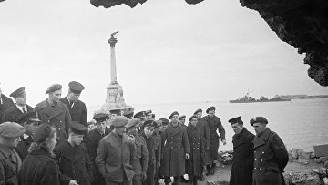 Английские моряки прибыли в Крым на время ялтинской конференции