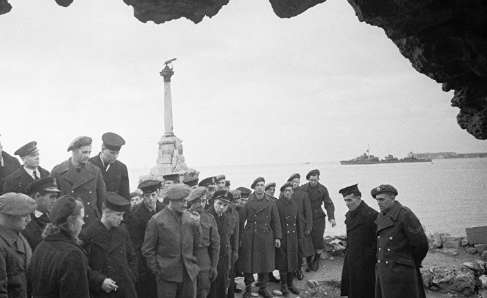 Английские моряки прибыли в Крым на время ялтинской конференции
