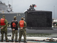Прибытие подлодки на базу ВМС Норфолк, США Прибытие подлодки на базу ВМС Норфолк, США