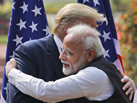 Президент США Дональд Трамп и премьер-министр Индии Нарендра Моди Президент США Дональд Трамп и премьер-министр Индии Нарендра Моди